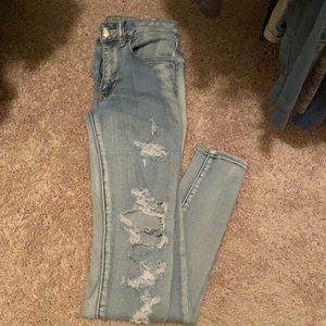 American eagle jeans size 2 super super stretch